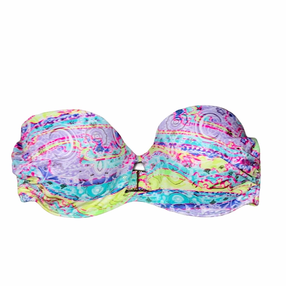 Victoria’s Secret Multicolor Swim Top Size 34DD